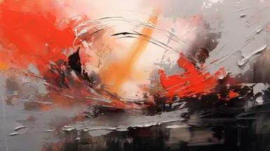Abstract art in red image